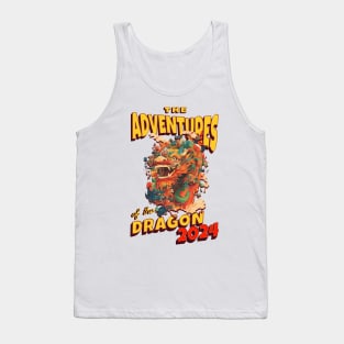 Dragon's Extravaganza: Dynamic Dance in 2024 Tank Top